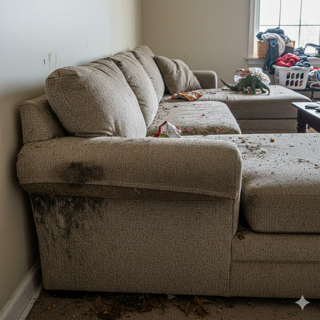 Sofá sujo